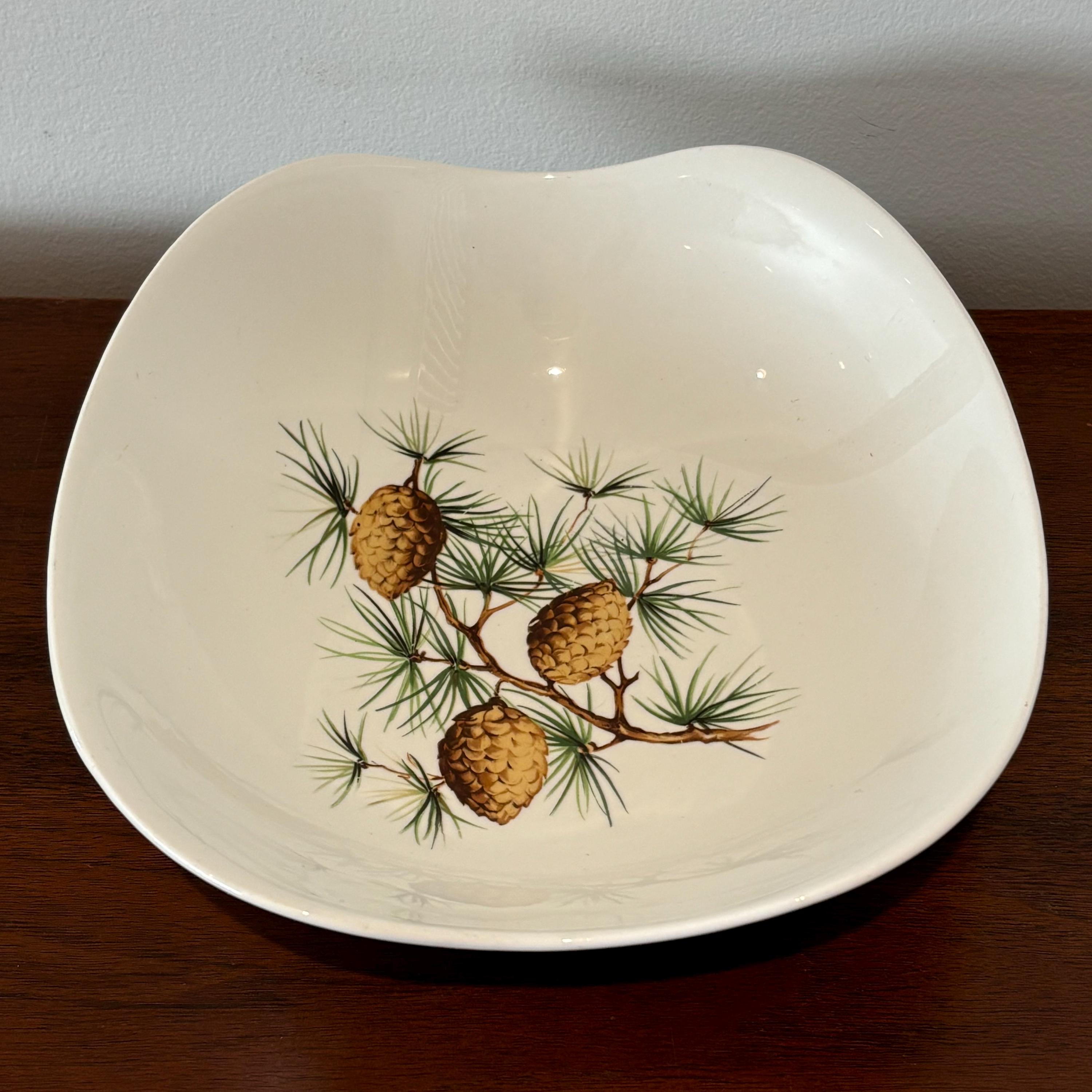Vintage Mid-century Hallcraft Eva Zeisel Pine Cone Pattern 9