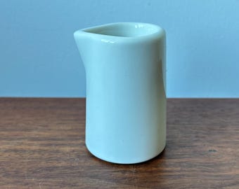 Vintage Thick White Porcelain Mini Creamer