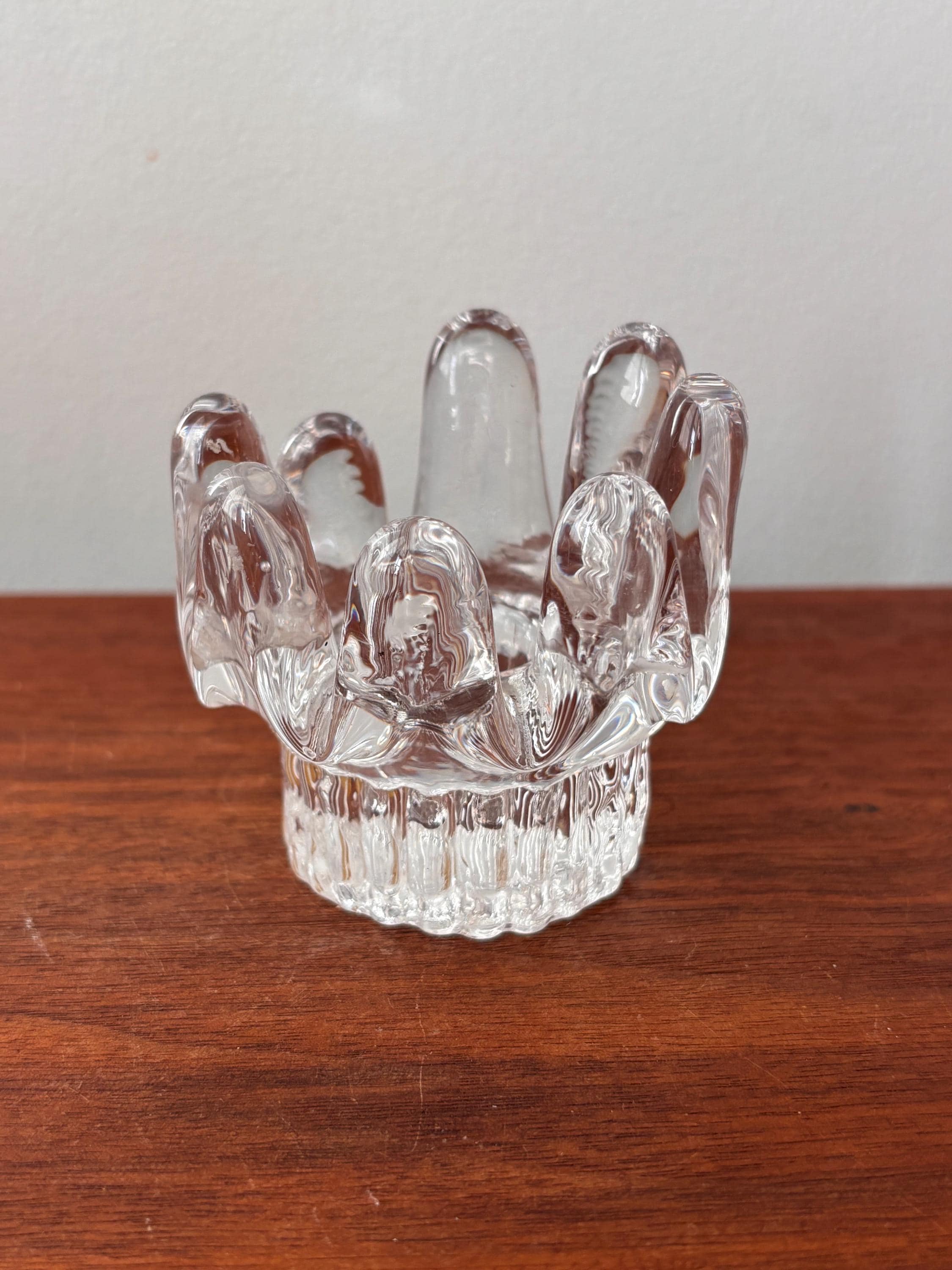 コスタボタ　KOSTA BODA ウルリカ　クリスマスオーナメント　1993年 Vintage Kosta Boda Goran Warff Polar Ice Crystal Candle Holder