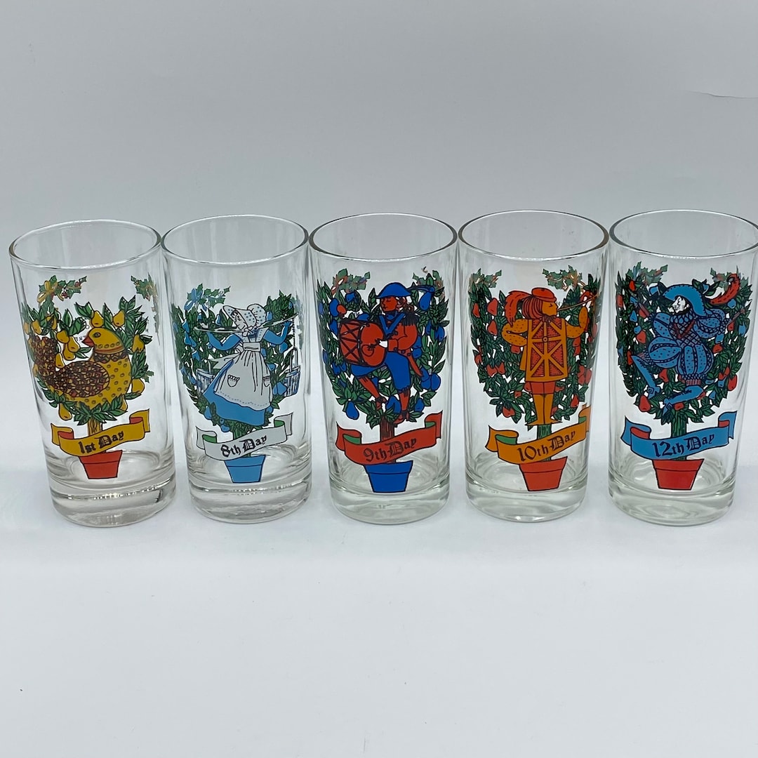 12 Days Of Christmas Glasses