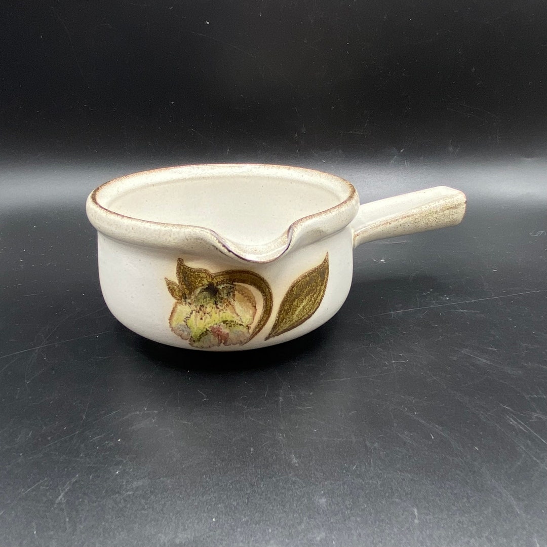 Vintage Stoneware Denby Troubadour Round Gravy Boat Etsy