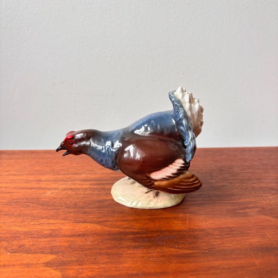 Vintage Goebel W. Germany Porcelain Turkey Bird Figurine CV69