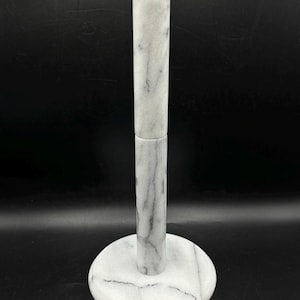 Suporte para rolo de toalha de papel de mármore branco contemporâneo vintage
