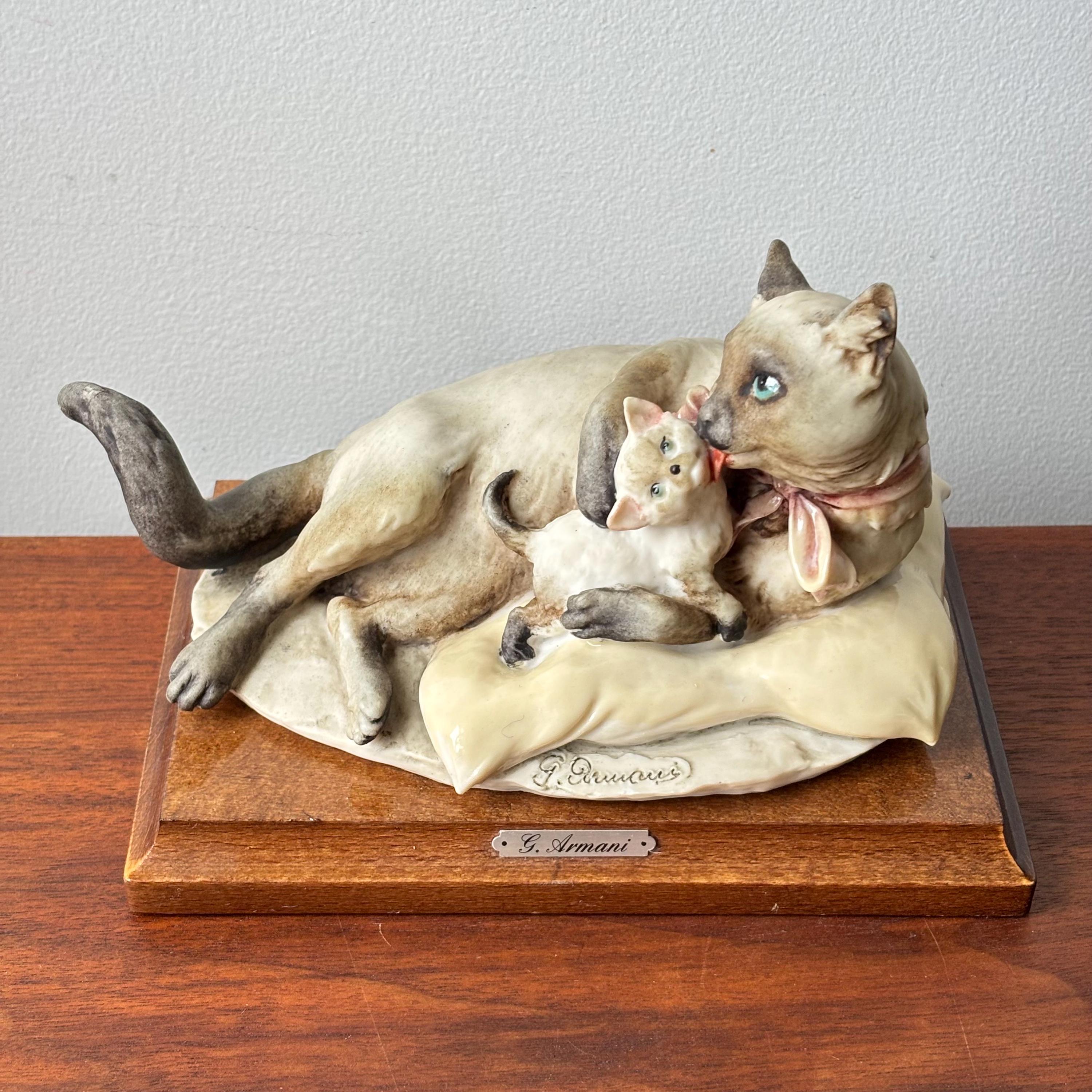Armani Cat Figurine - Etsy