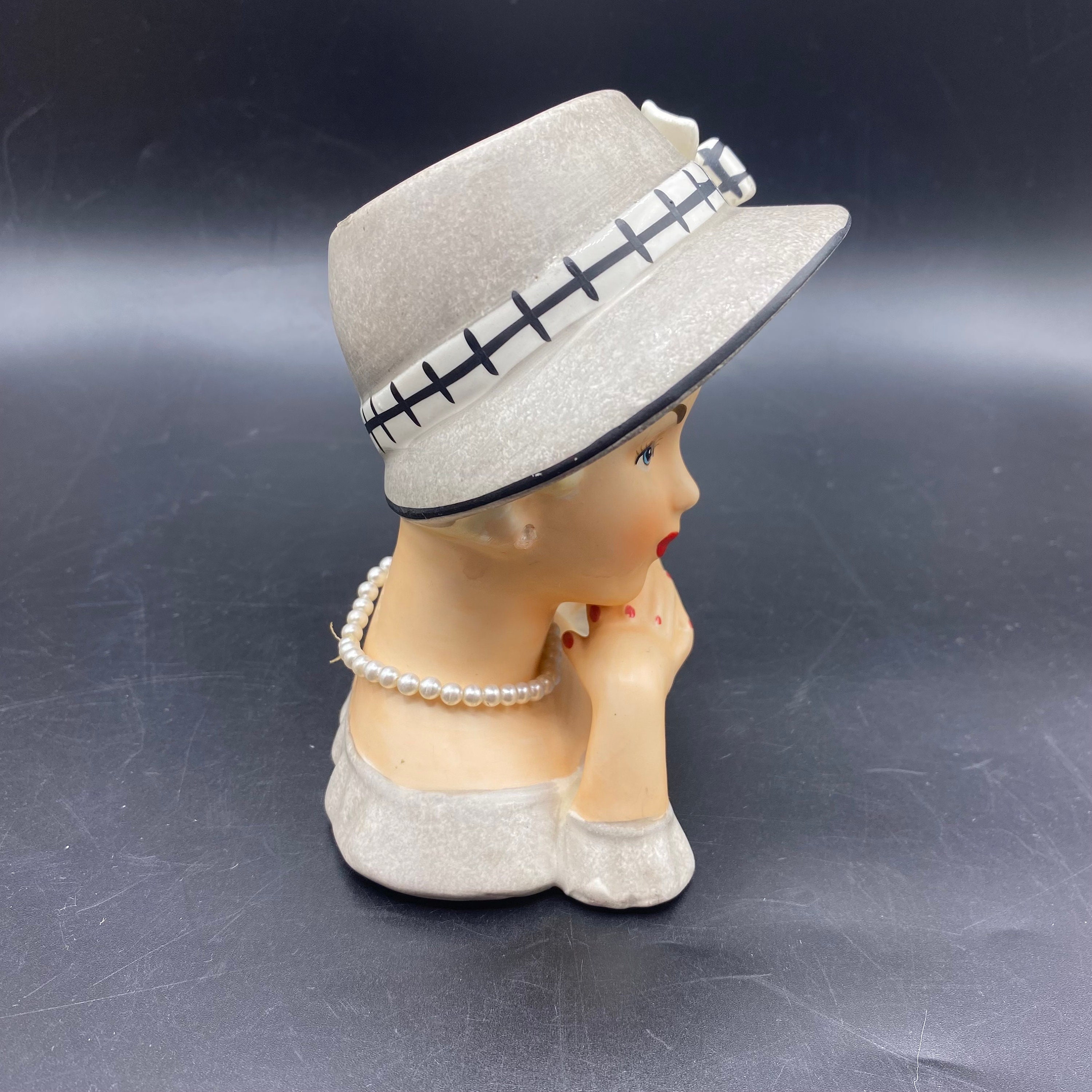Relpo（レルポ）陶器　花瓶　貴婦人　日本製　ヘッドベース ヴィンテージ Relpo（レルポ）陶器花瓶貴婦人日本製ヘッドベース ヴィンテージ