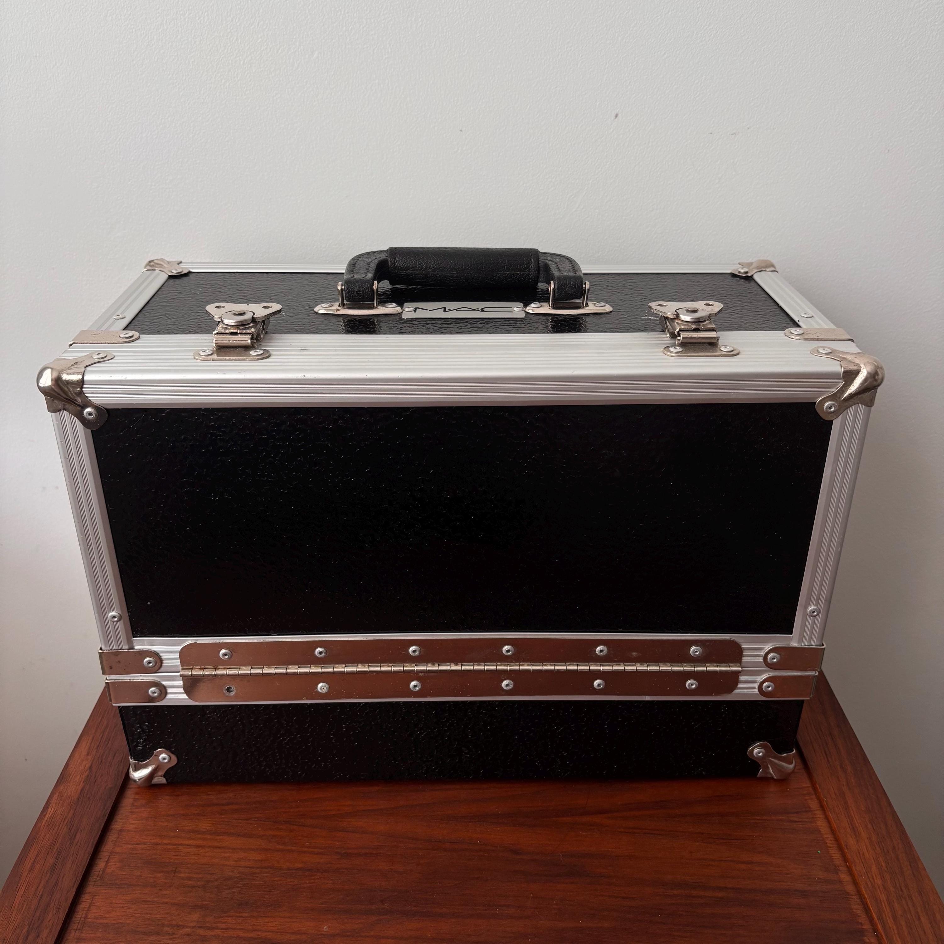 Vintage MAC Cosmetics Professional Makeup Artist Black Metal Train