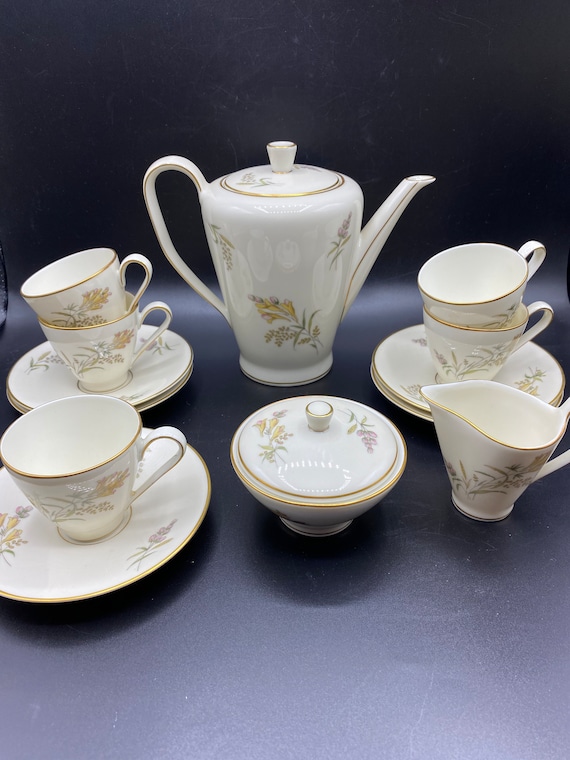 Vintage Rosenthal Bettina Coffee Set: Mid-century Modern Floral