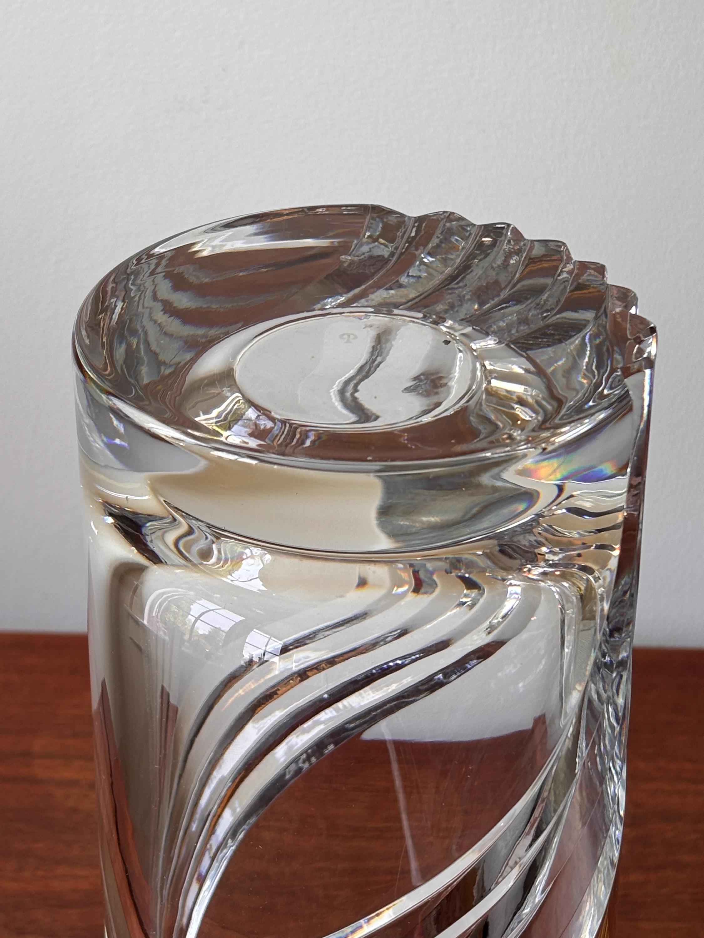 Vintage Peill & Putzler Art Deco Crystal Cylinder Vase 12” - Etsy