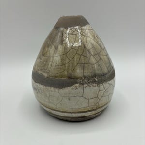Vintage Naked Raku Art Pottery Vase 5”