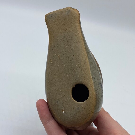 ヴィンテージ Tonala メキシコ アヒルの置物: 手描きの民芸品、署名