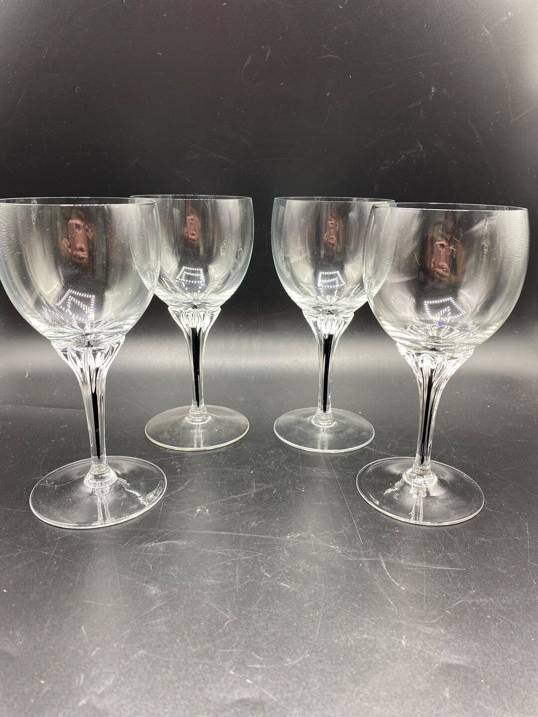 Belfor Exquisite White Wine Glasses Set of 4 Czechoslovakian Etsy