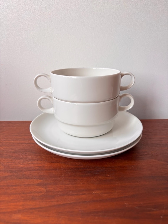 Vintage Schonwald Arzberg Deutsche Porzellan Suppenschüsseln, 2er Set