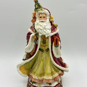 Vintage Fitz and Floyd Musical Santa: Damask Holiday Collectible