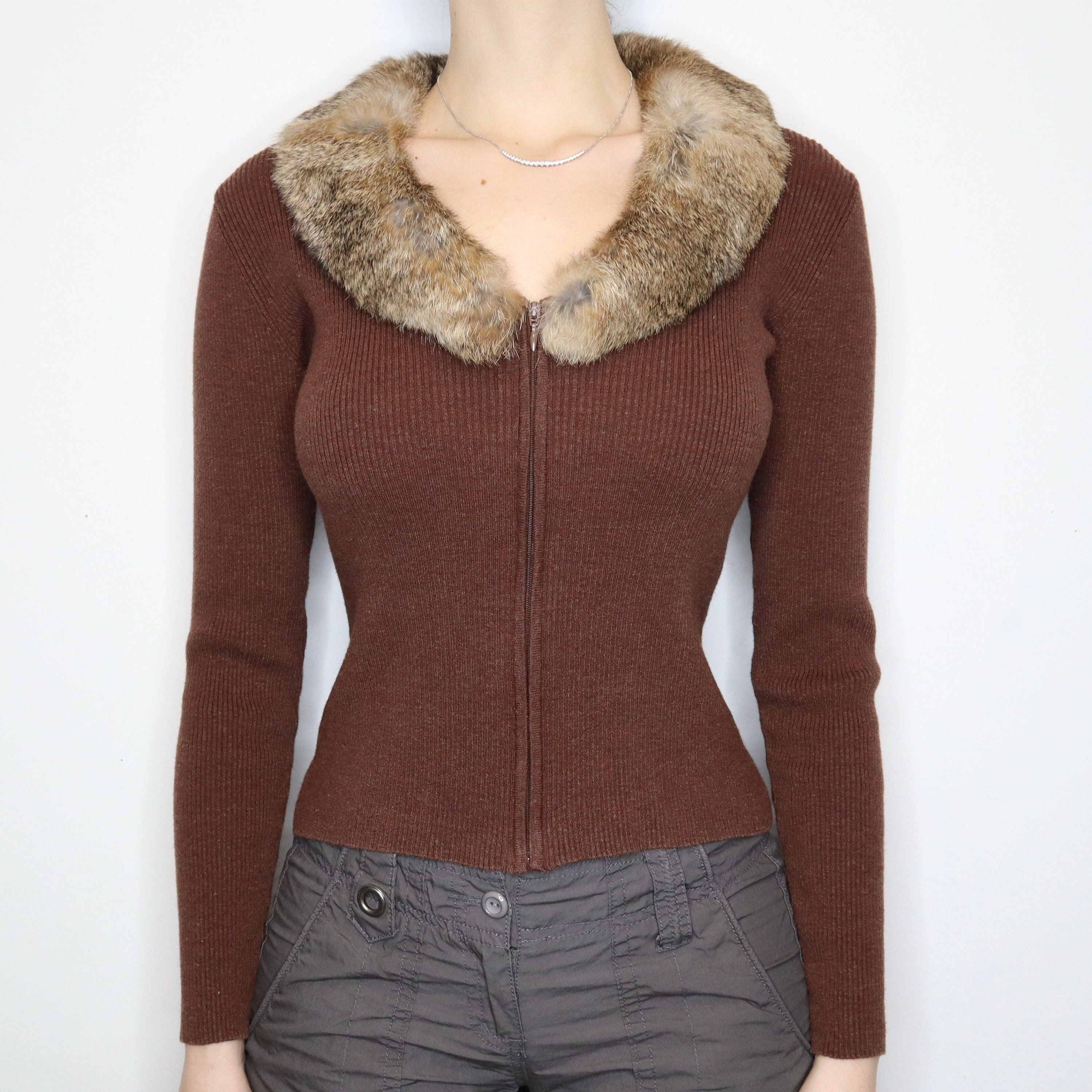 cardigan with fur inside