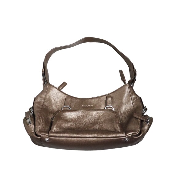 Y2K Bronze Italian Leather Shoulder Bag