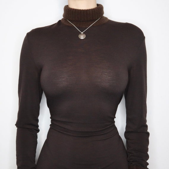 Max Mara Brown Long Sleeve Dress - image 4