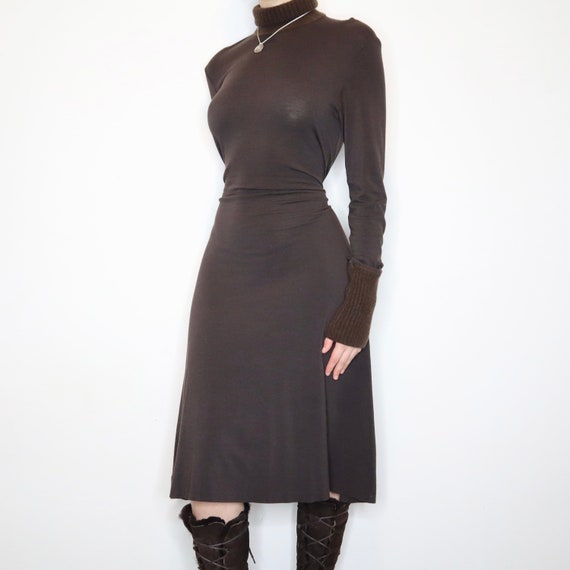 Max Mara Brown Long Sleeve Dress - image 2