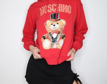 MOSCHINO Circus Bear Red Hoodie (S)