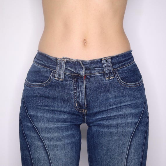 Y2K Low Rise Flare Jeans (S)