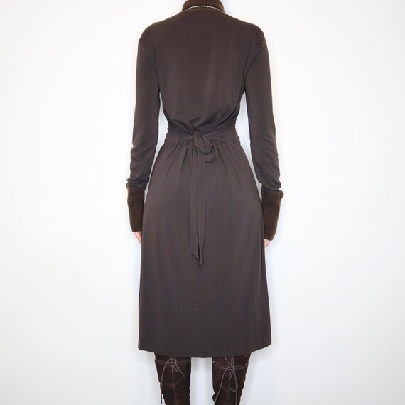 Max Mara Brown Long Sleeve Dress - image 3
