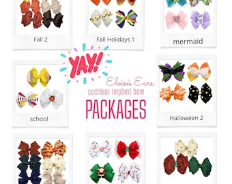 Package options! Cochlear Implant Bows: each bow can hold  1 or 2 Processors