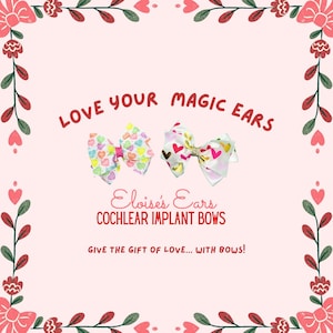 Cochlear Implant Retainment Bows: Cute off the ear option to hold your one or both of your processors! Holidays, sports, everyday & custom!