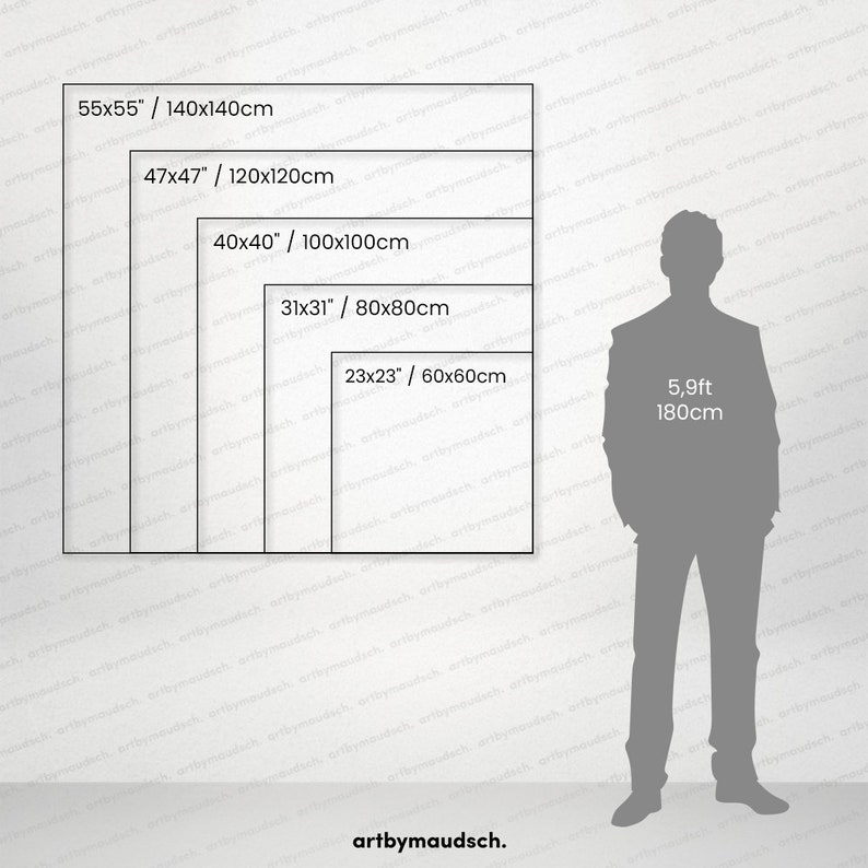 SQUARE OIL PAINTING Cotton Canvas Art Canvas Wall Art Etsy