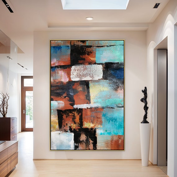 Unique Wall Decor Large Wall Art Painting on Canvas Abstract