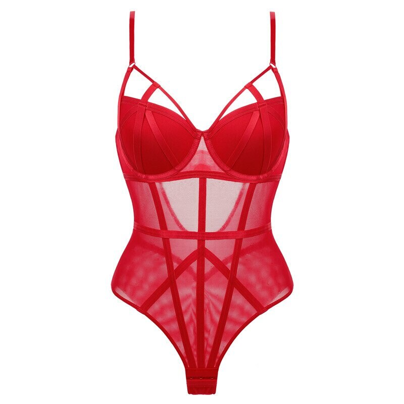 Strappy Bodysuit With Built in Bra Etsy Australia