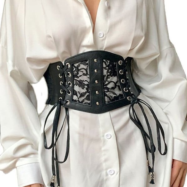 sparkly corset belt