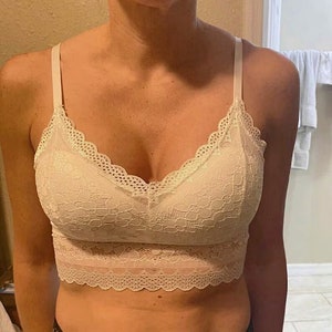 Lightly Padded Lace Camisole Bra