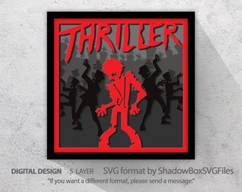 Berühmte Künstler Schatten Box svg 3d Laserschnitt