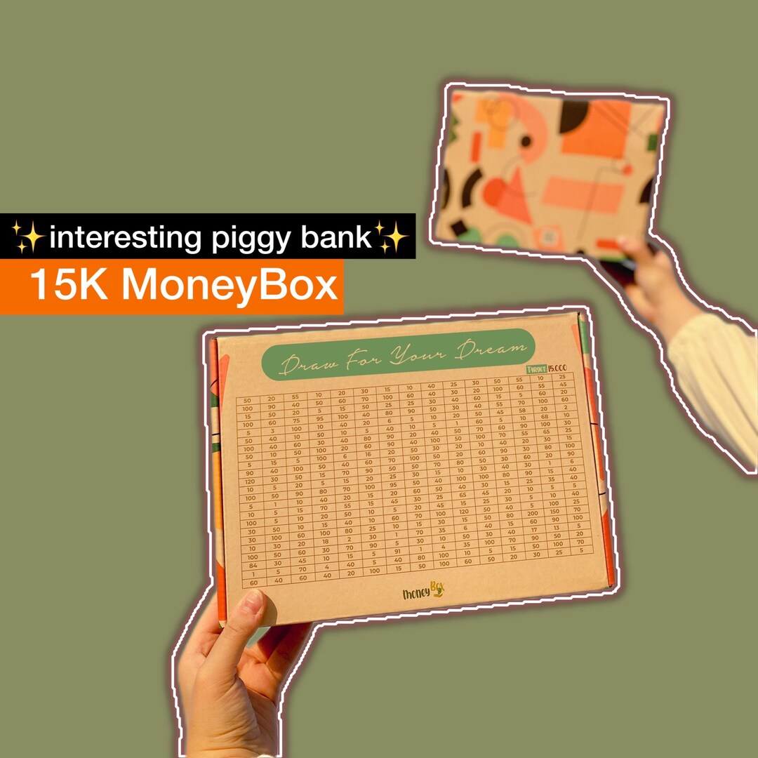 15K Money Box Savings Piggy Bank Targeted Money Banks Etsy