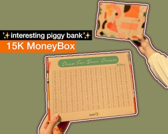 15K Money Box Savings Piggy Bank Targeted Money Banks Challenge
