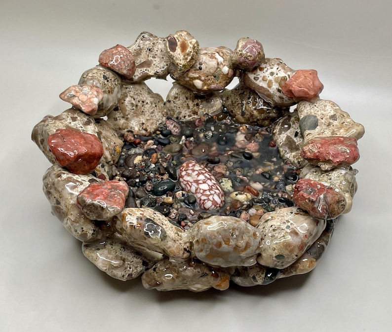 Michigan Stone Urbanite Tray | Functional Rock Decor | Kitchen Decor Style 1
