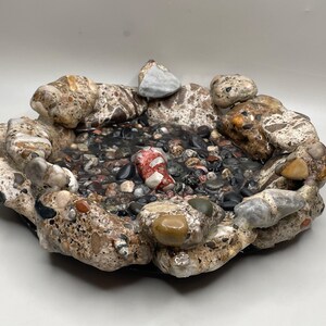 Michigan Stone Urbanite Tray | Functional Rock Decor | Kitchen Decor image 4