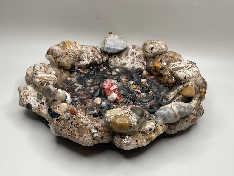 Michigan Stone Urbanite Tray | Functional Rock Decor | Kitchen Decor image 4
