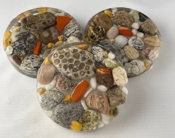 Coaster | Petoskey | Fossil | Michigan Stone | Souvenir