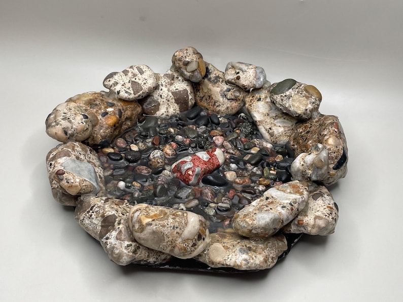 Michigan Stone Urbanite Tray | Functional Rock Decor | Kitchen Decor Style 2