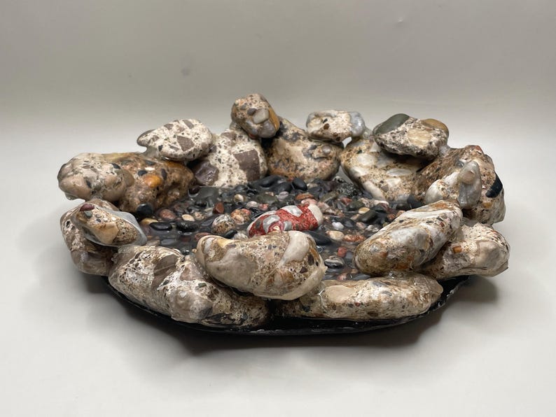 Michigan Stone Urbanite Tray | Functional Rock Decor | Kitchen Decor image 5