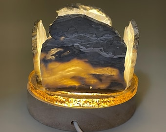 Night Light | Michigan | Stone | Petoskey | Functional Art Home Decor | Souvenir