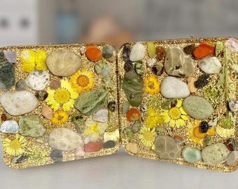Spring Petoskey Stone Coaster | Michigan Fossil | Functional Rock Decor