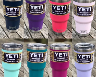 Yeti Rambler Tumbler 30 oz Personalized customized Rare colors