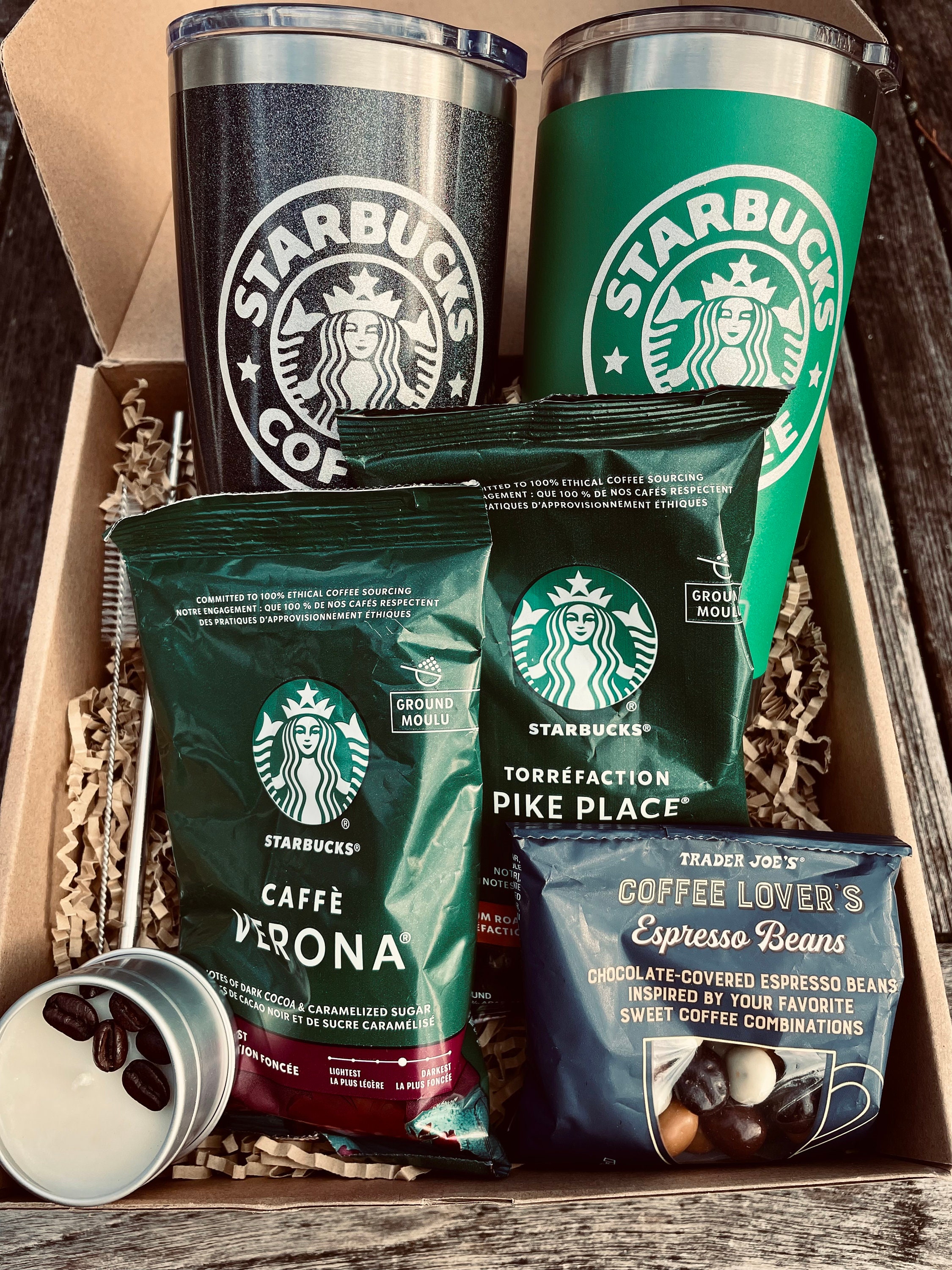 Starbucks Coffee Lover Gift Set Venti 20oz Yeti Tumbler, Chocolate ...