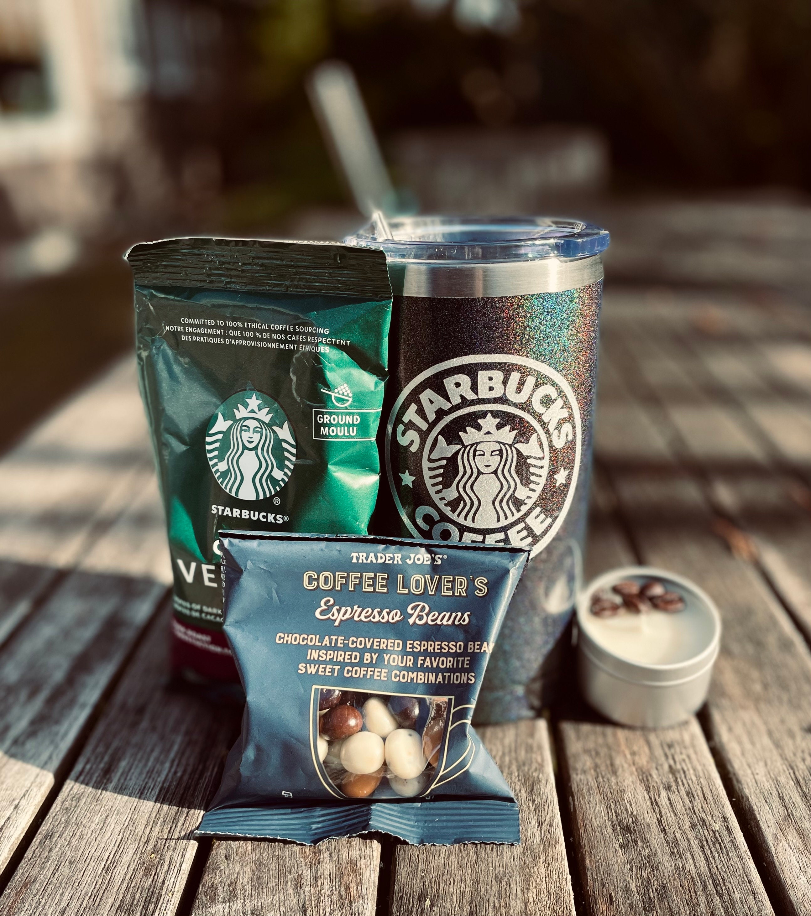Starbucks Coffee Lover Gift Set Venti 20oz Yeti Tumbler, Chocolate