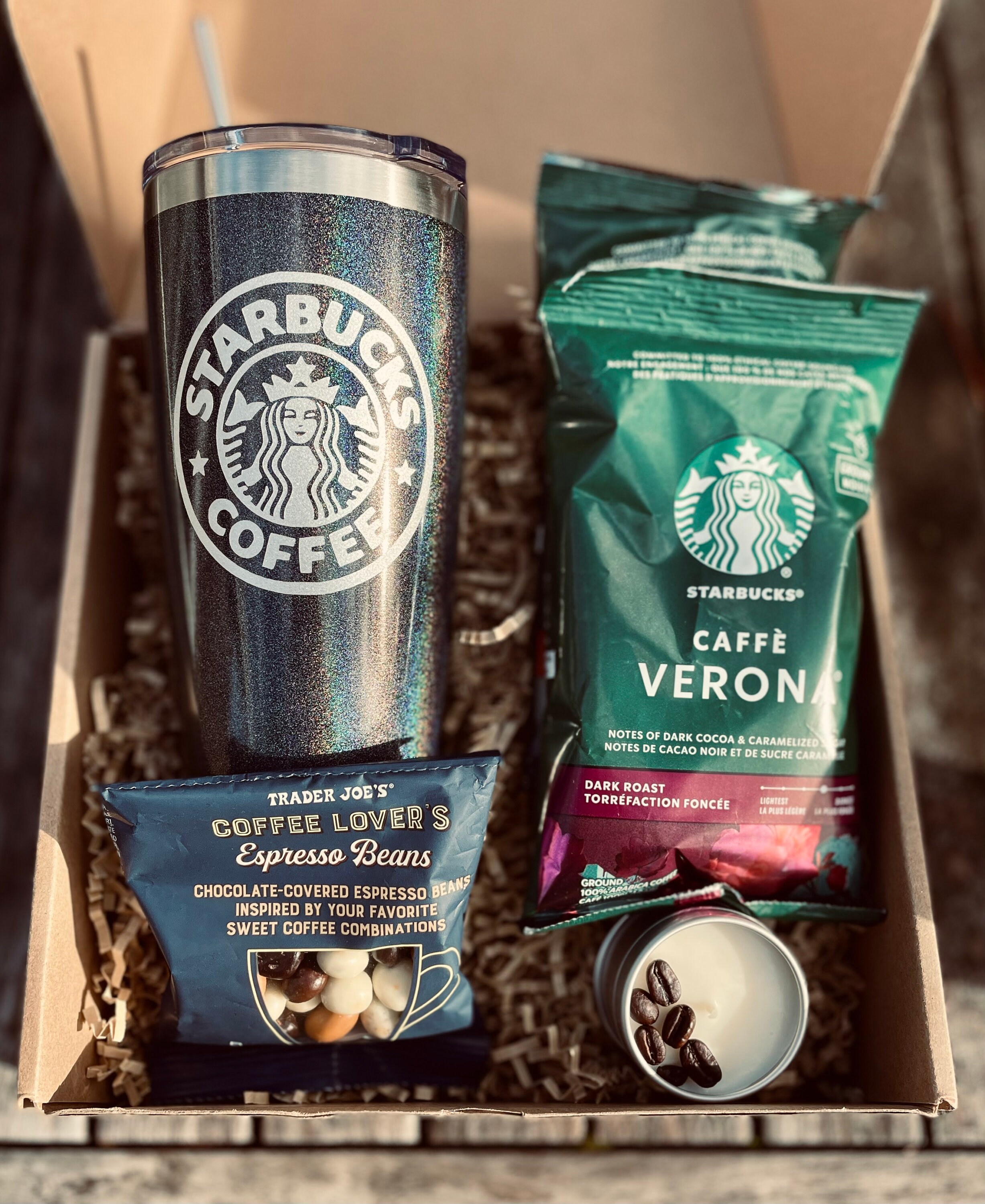 Starbucks Coffee Lover Gift Set Venti 20oz Yeti Tumbler, Chocolate