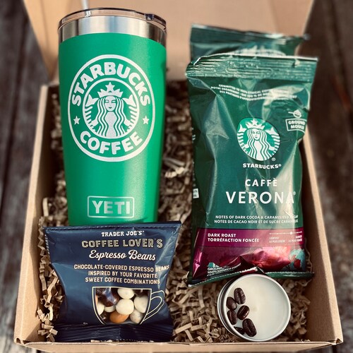 Starbucks Coffee Lover Gift Set Venti 20oz Yeti Tumbler, Chocolate