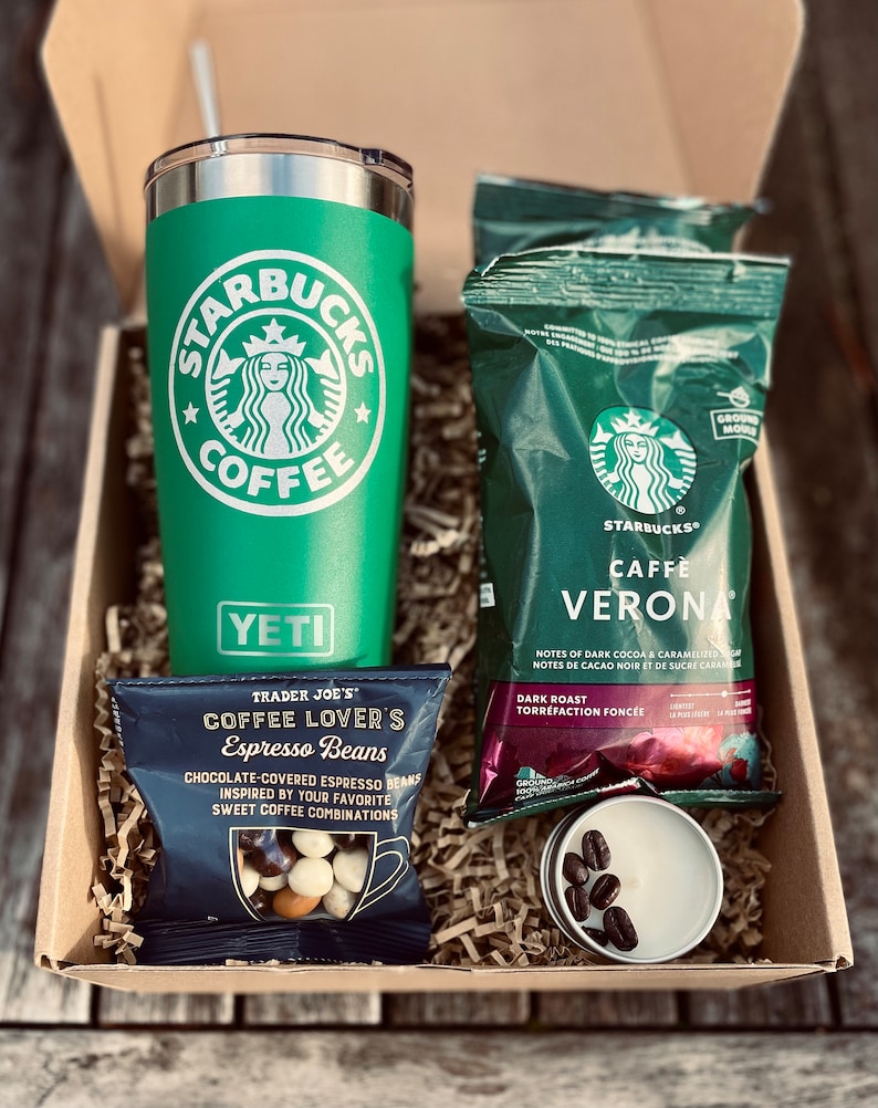 Starbucks Coffee Lover Gift Set Venti 20oz Yeti Tumbler, Chocolate ...