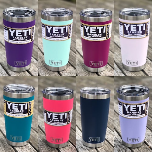 Yeti Rambler Tumbler 20 Oz Personalized Customized Rare Colors - Etsy