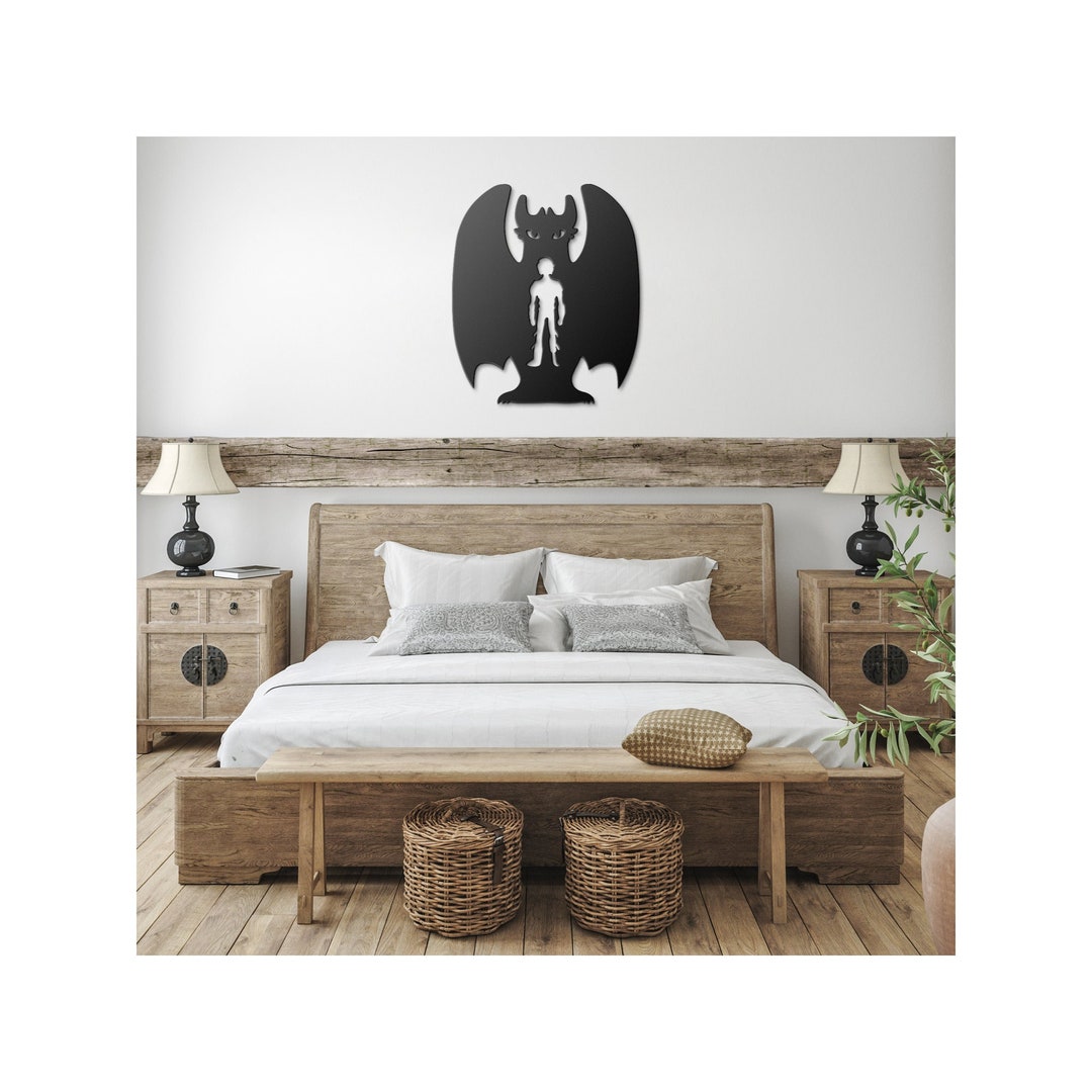 Toothless (how to Train Your Dragon) Metal Sign | Multiple Size & Color ...